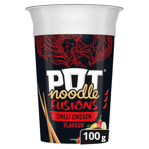 Pot Noodle Fusions Chilli Chicken Instant Snack Noodle 100g