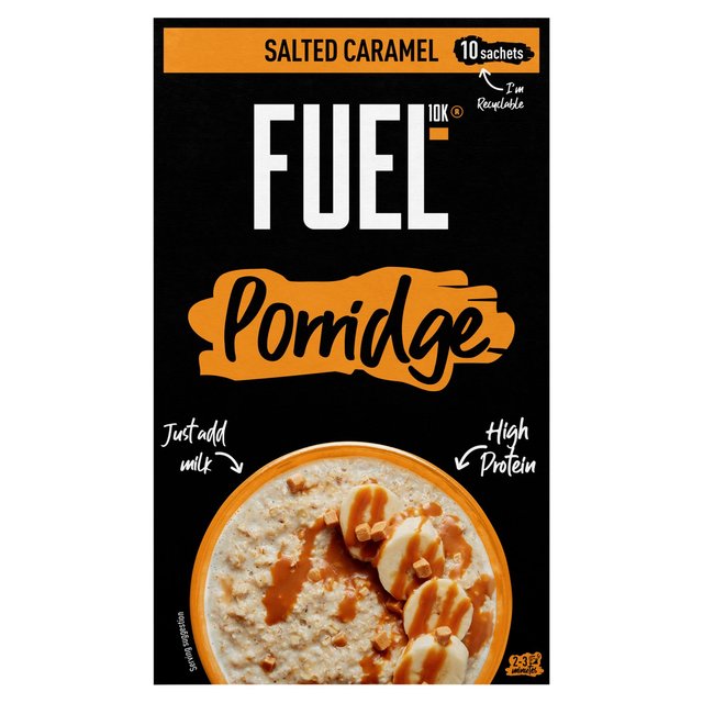 FUEL10K Porridge Sachets Salted Caramel 10 x 36g