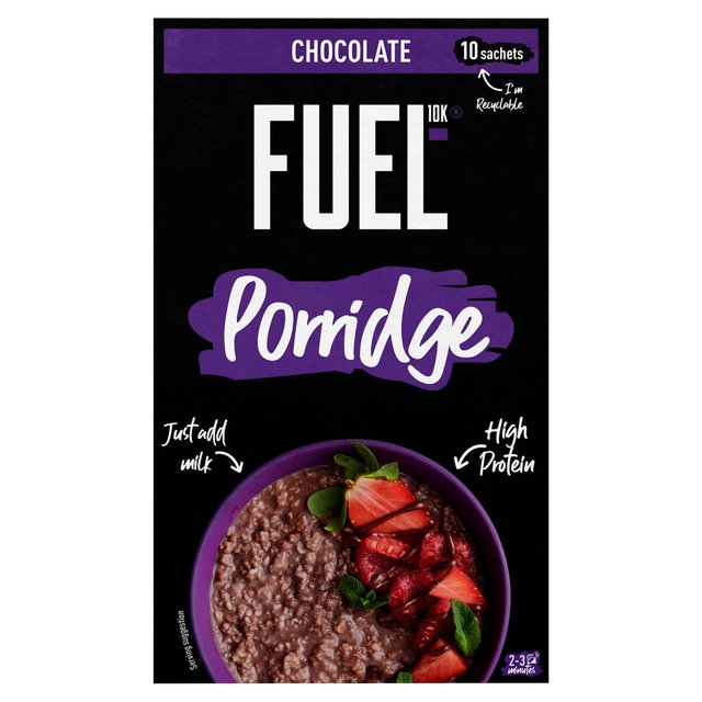 FUEL10K Porridge Sachets Chocolate 10 x 36g