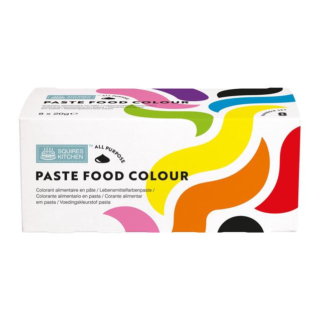 Squires Kitchen Food Colour Paste Set of 8 N/A