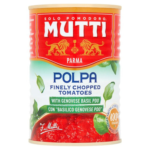 Mutti Finely Chopped Tomatoes with Basil 400g