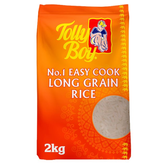 Tolly Boy Easy Cook Long Grain Rice Parboiled 2kg