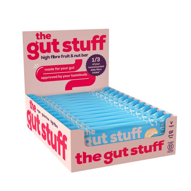 The Gut Stuff Sea Salt & Caramel High Fibre Fruit & Nut Box of Bars 12 x 35g