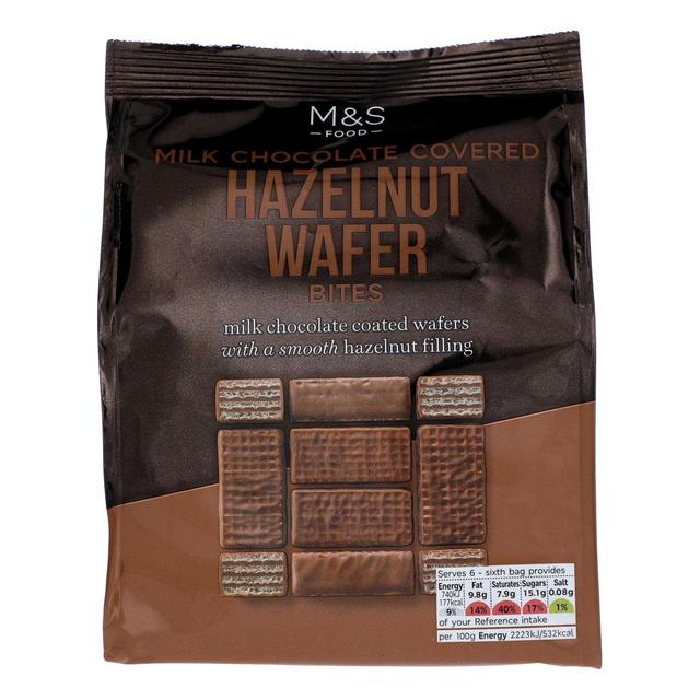 M&S Milk Chocolate Hazelnut Wafer Bites 200g