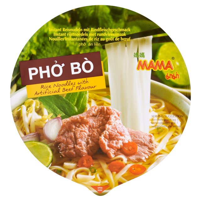 Mama Vietnamese Pho Bo Beef Rice Noodles 65g