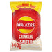 Walkers Crinkles Simply Salted Sharing Bag Crisps 140g