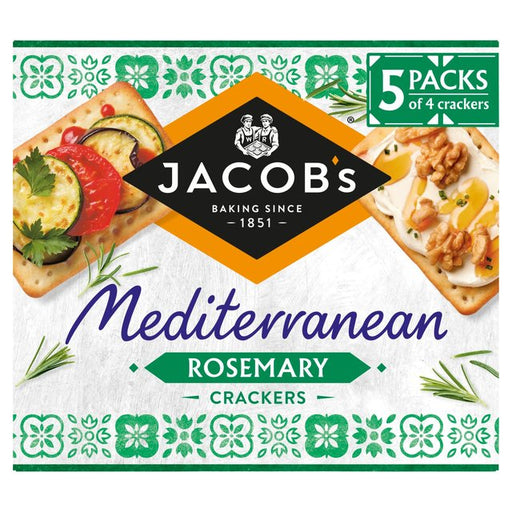 Jacob's Mediterranean Rosemary Crackers 5 x 38g