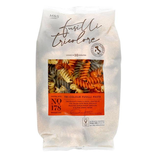 M&S Tri-Colour Fusilli Pasta 500g