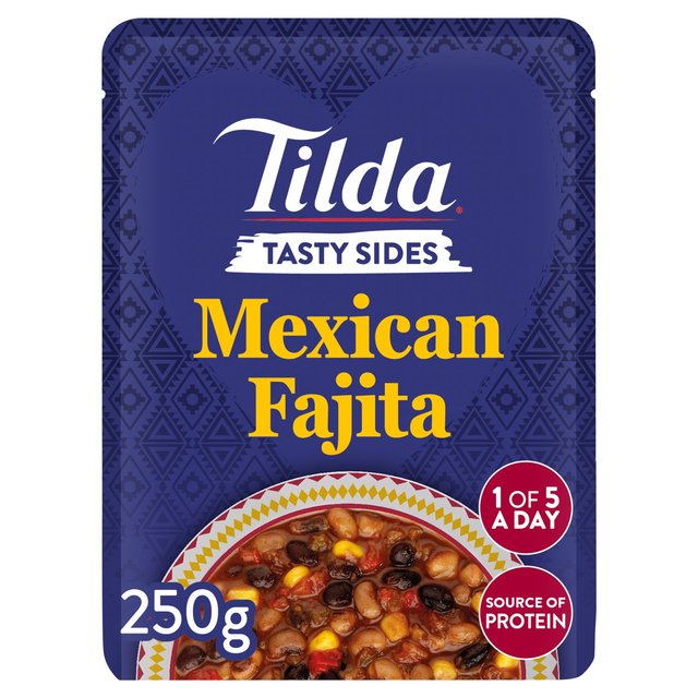 Tilda Tasty Sides Mexican Fajita Pulses and Vegetables 250g