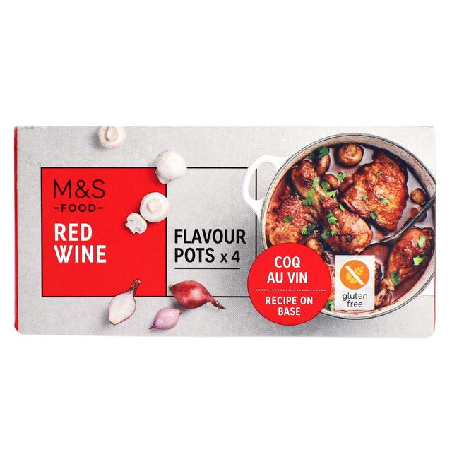 M&S Red Wine Flavour Pots 4 x 24g