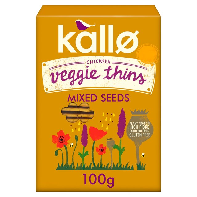 Kallo Veggie Thins Mixed Seeds 100g