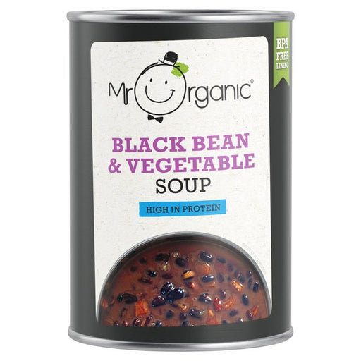 Mr Organic Black Bean & Vegetable Soup 400g