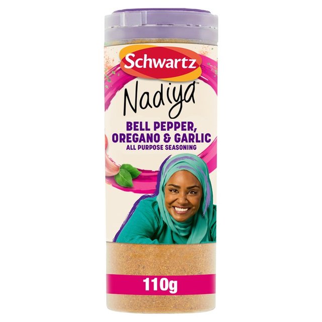 Schwartz x Nadiya Bell Pepper, Oregano & Garlic All Purpose Seasoning Drum 110g