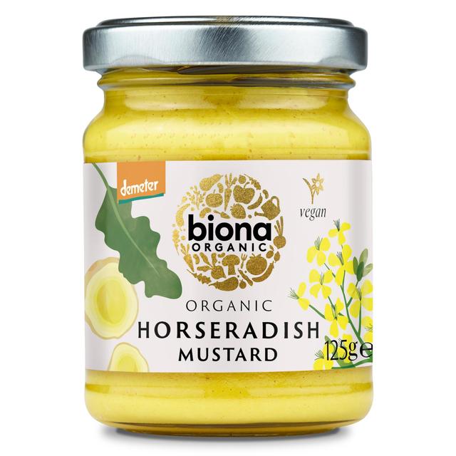 Biona Organic Horseradish Mustard 125g