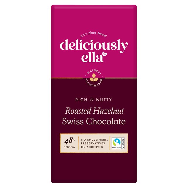 Deliciously Ella Roasted Hazelnut Swiss Chocolate 80g