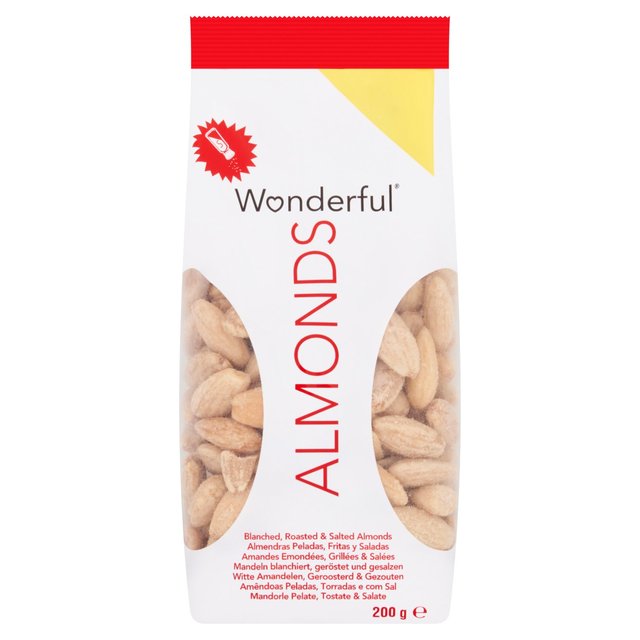 Wonderful Almonds Blanched Roasted & Salted 200g