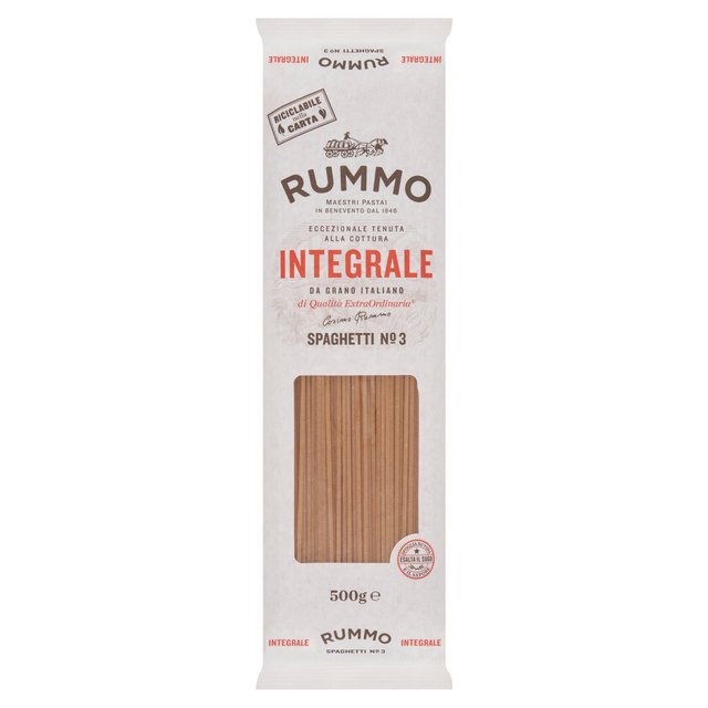 Rummo Wholewheat Spaghetti Integrali Pasta No.3 500g