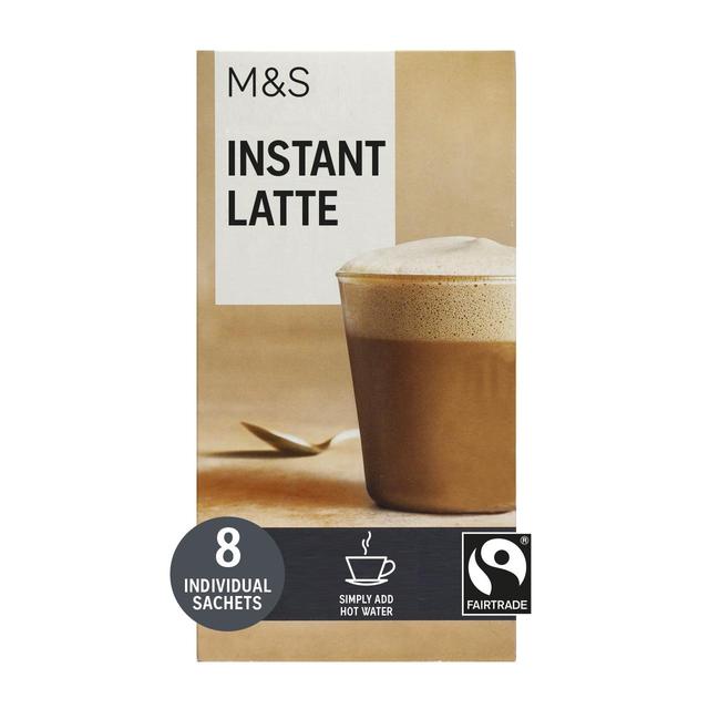 M&S 8 Instant Latte Sachets 8 per pack