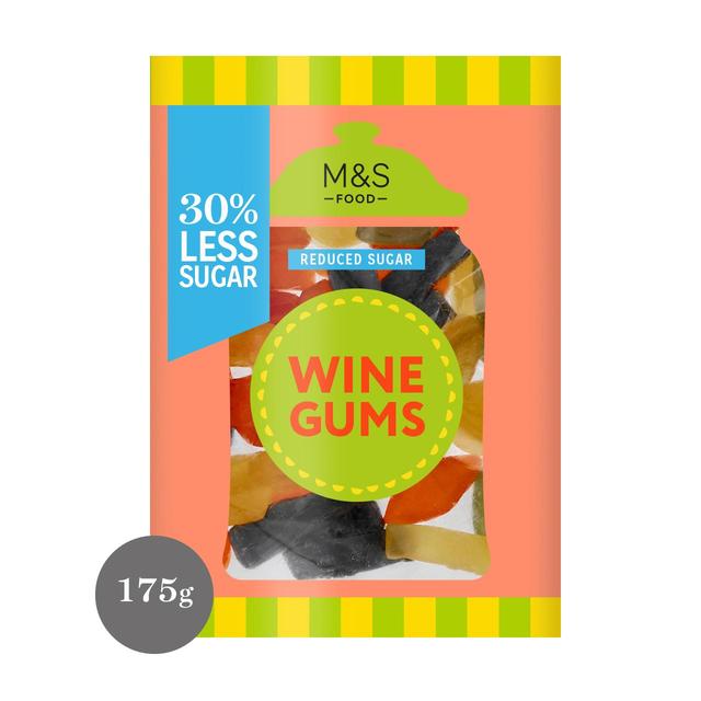 M&S 30% Reduced Sugar Wine Gums 175g