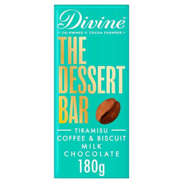 Divine Dessert Bar Milk Chocolate Tiramisu with Coffee and Biscuit 180g