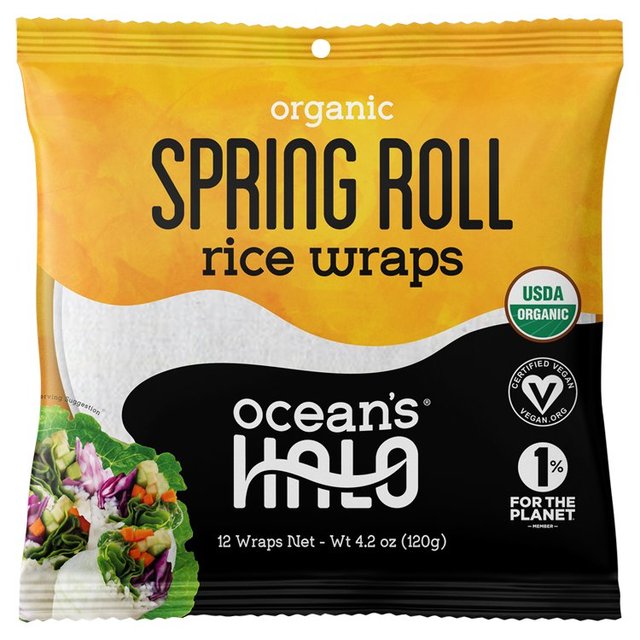 Ocean's Halo Organic Spring Roll Rice Wrap 120g