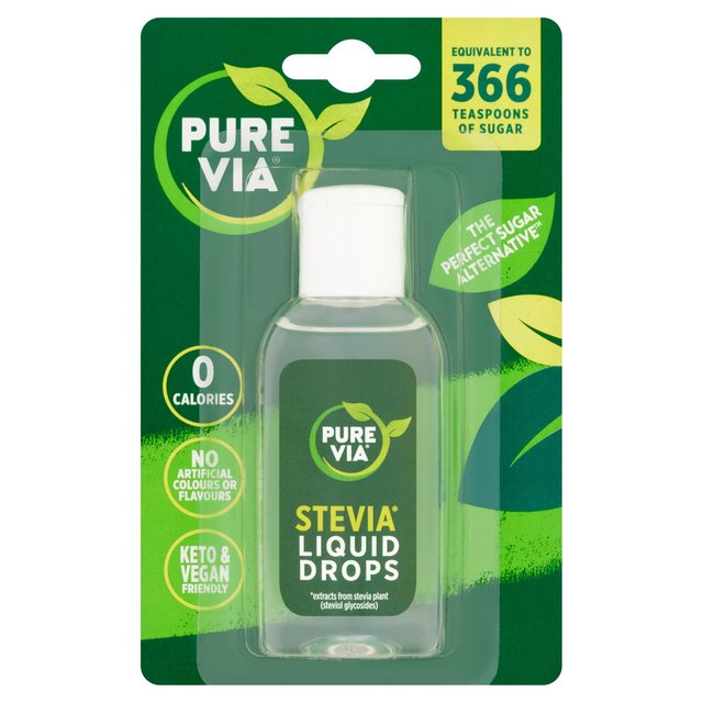 Pure Via Liquid Stevia Drops 55ml