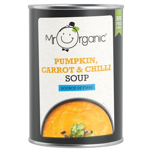 Mr Organic Pumpkin, Carrot & Chilli Soup 400g