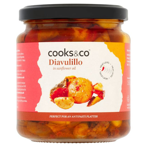 Cooks & Co Grilled Diavulillo Mixed Spicy Vegetables in Oil 280g