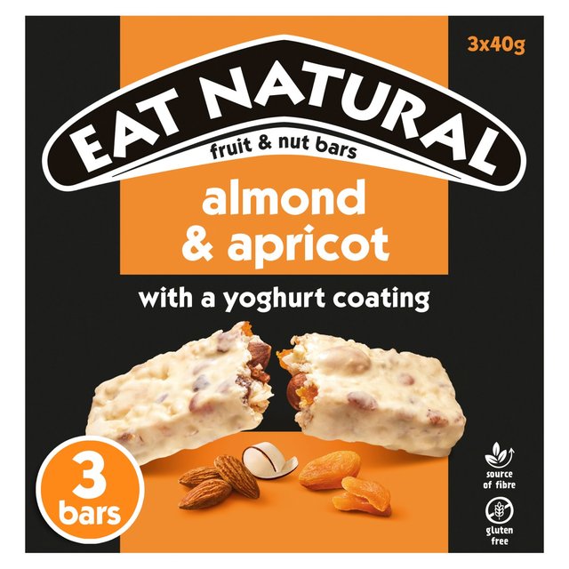 Eat Natural Almond & Apricot Yoghurt Coated Bars 3 x 40g