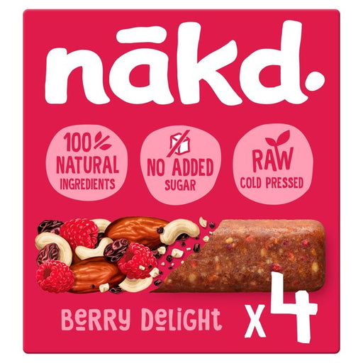 nakd. Berry Delight Fruit & Nut Bars Multipack 4 x 35g