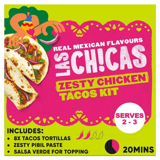 Las Chicas Mexican Zesty Tacos Pibil Meal Kit 296g