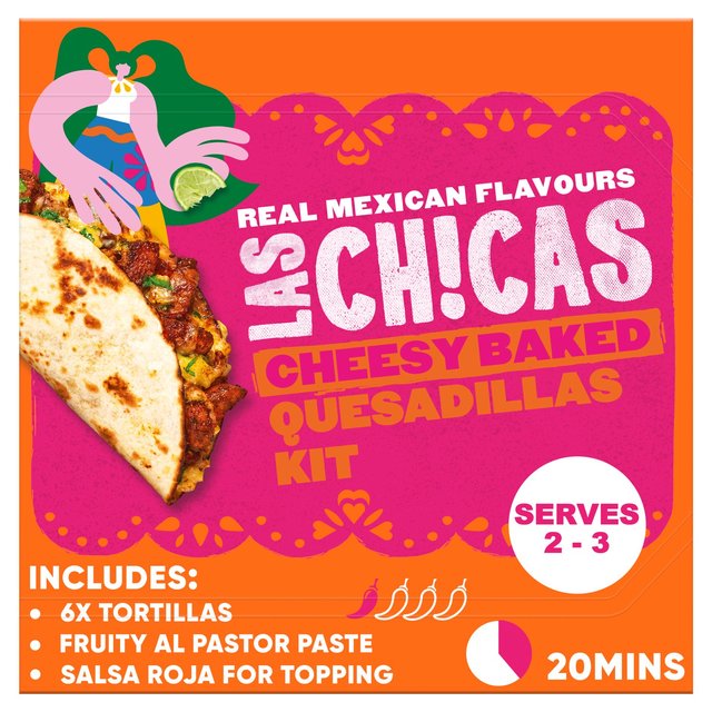 Las Chicas Mexican Cheesy Quesadillas Meal Kit 336g