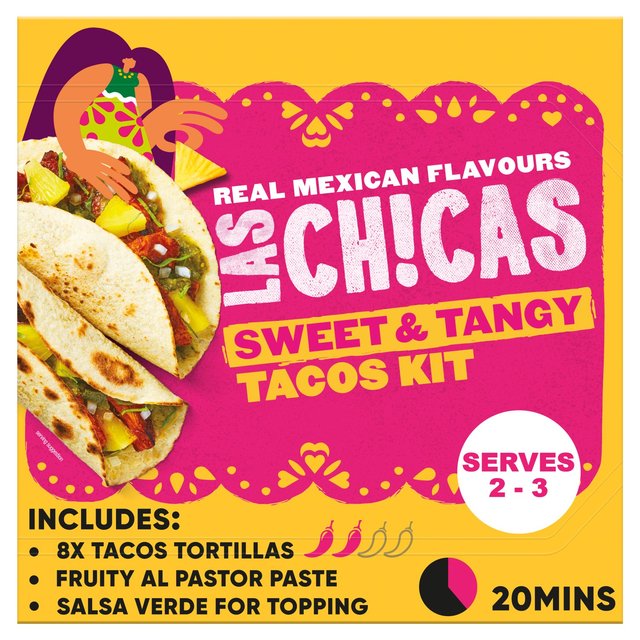 Las Chicas Mexican Sweet & Tangy Tacos Al Pastor Meal Kit 296g