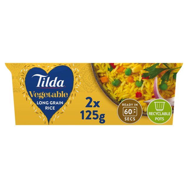 Tilda Pots Vegetable Long Grain Rice 250g