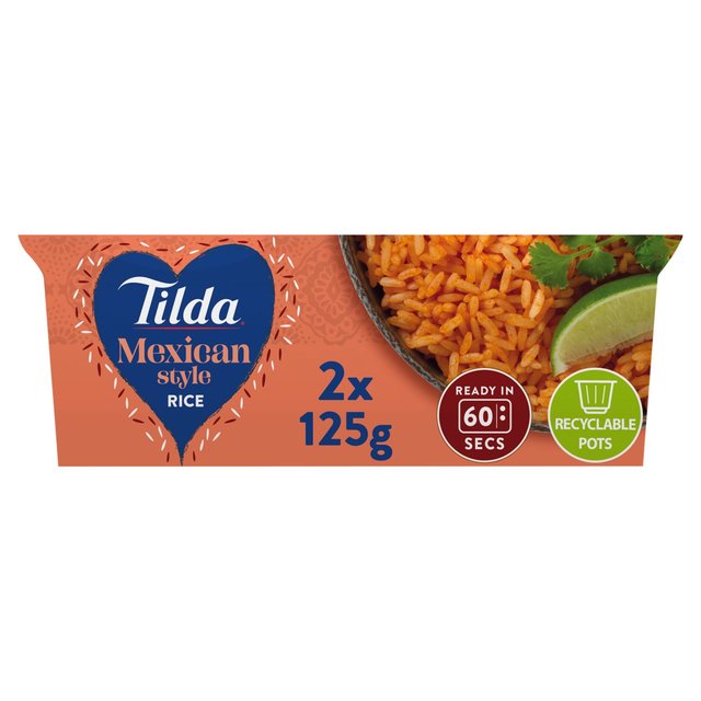 Tilda Pots Mexican Style Long Grain Rice 250g