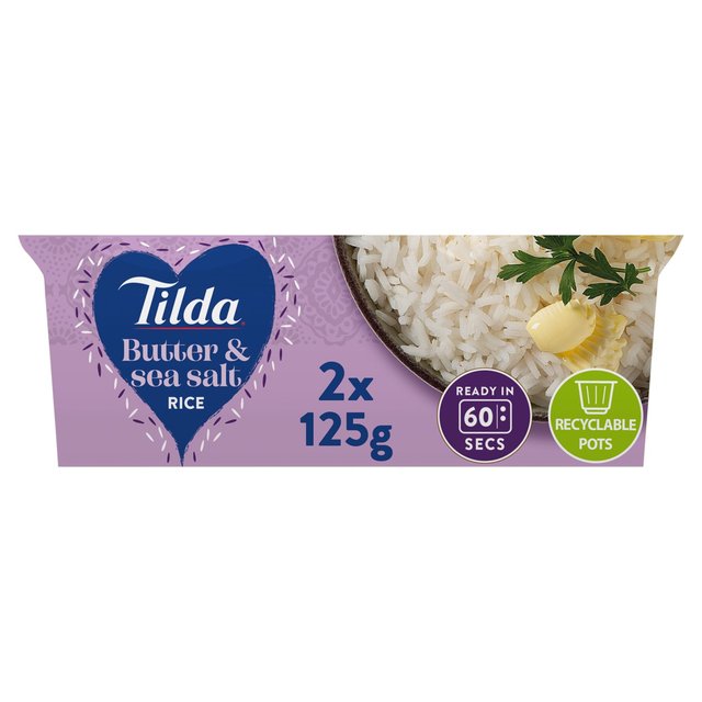 Tilda Pots Butter and Sea Salt Jasmine Rice 250g