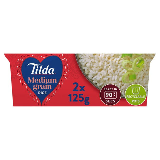 Tilda Pots Medium Grain Rice 250g