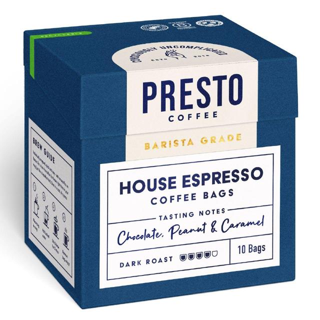 Presto House Espresso Coffee Bags 80g