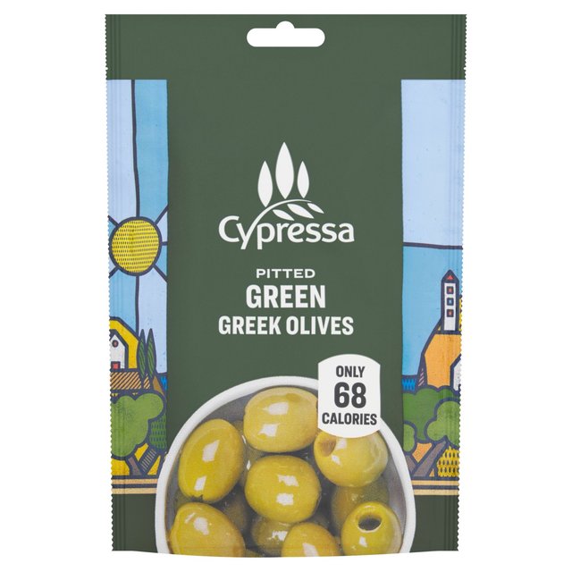 Cypressa Green Pitted Greek Olives 50g