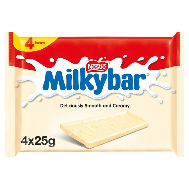 Milkybar Medium White Chocolate Bar Multipack 4 x 25g