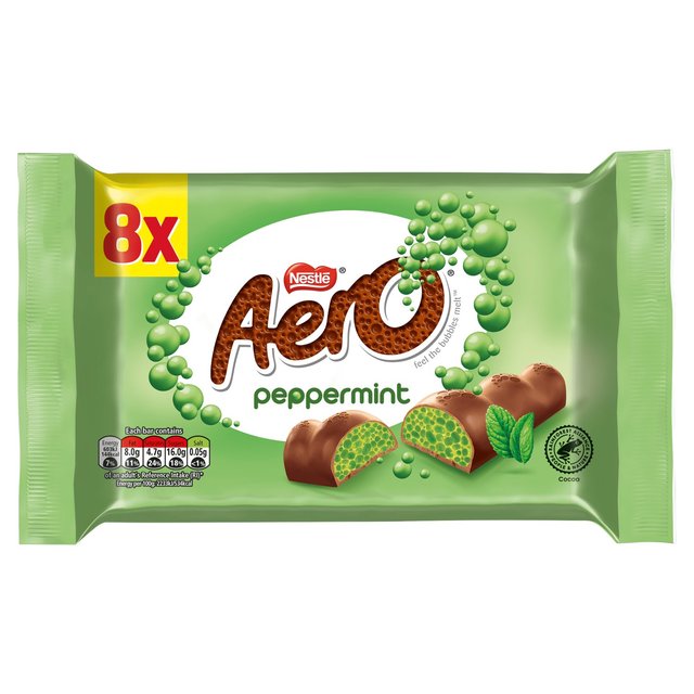 Aero Bubbly Bar Peppermint Multipack 8 x 27g