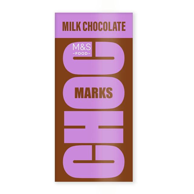 M&S Choc Marks Milk Chocolate Bar 180g