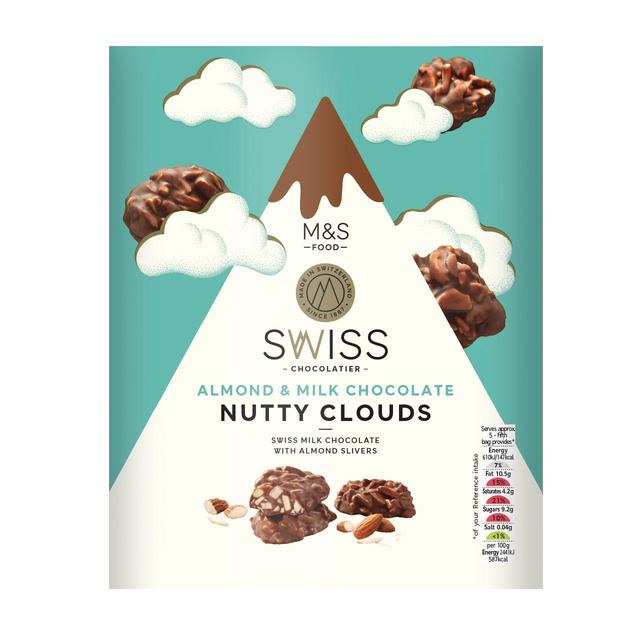 M&S Swiss Almond & Milk Chocolate Nutty Clouds 140g