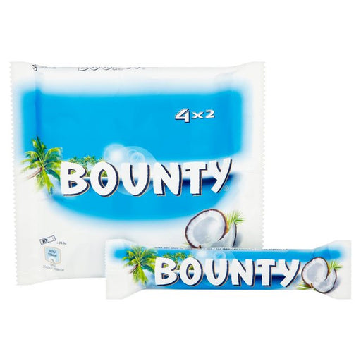 Bounty Coconut & Milk Chocolate Snack Bars Multipack 4 x 57g