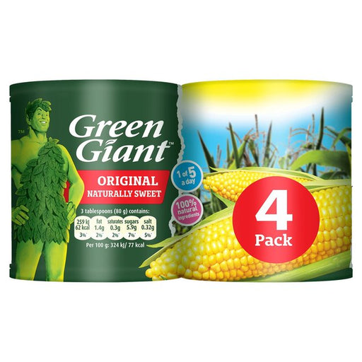 Green Giant Original Sweetcorn 4 x 198g