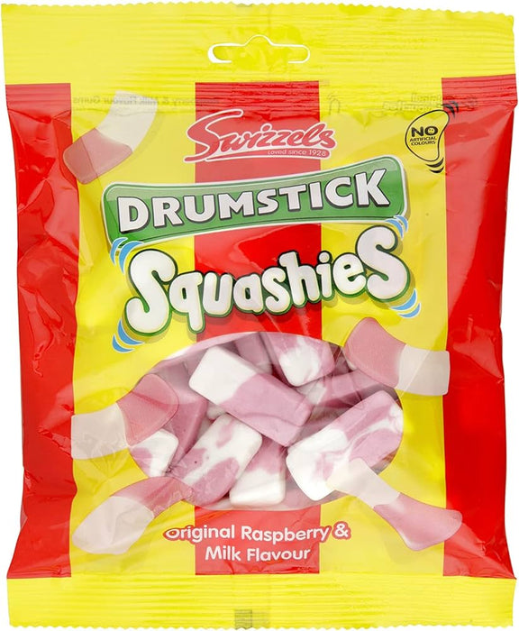 Swizzels Drumstick Squashies Raspberry and Milk Flavor 160g