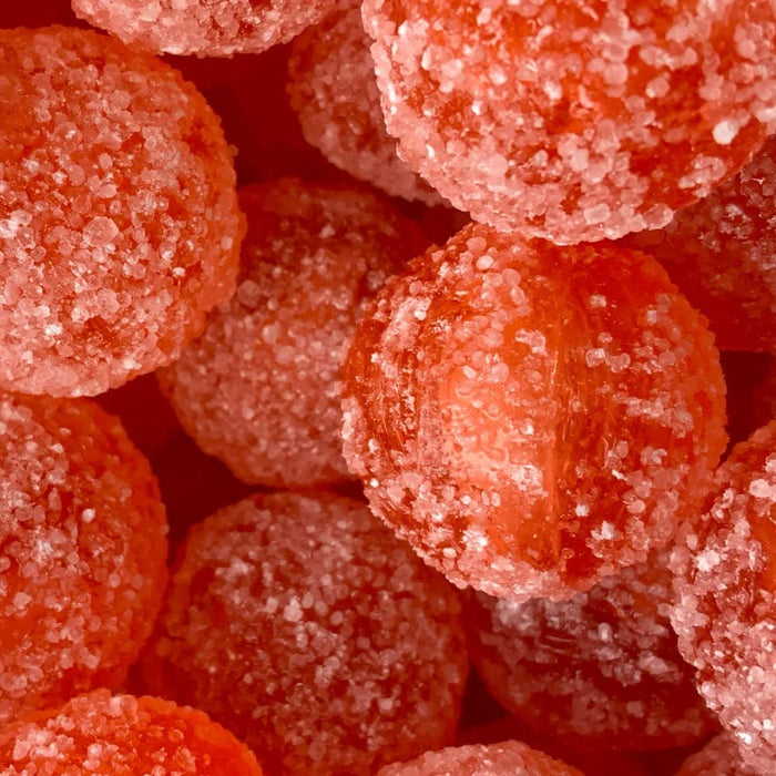 Mega Sour Cherry Fizz Bombs 500 gram bag (1/2 Kilo)