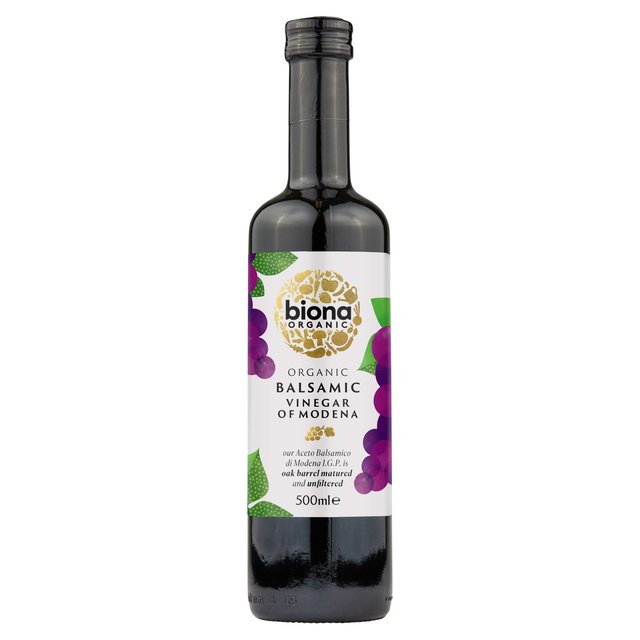 Biona Organic Balsamic Vinegar- Aceto Balsamico di Modena Aged in Oak Casks 500ml