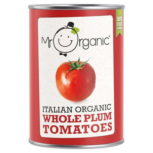 Mr Organic Italian Whole Peeled Plum Tomatoes 400g