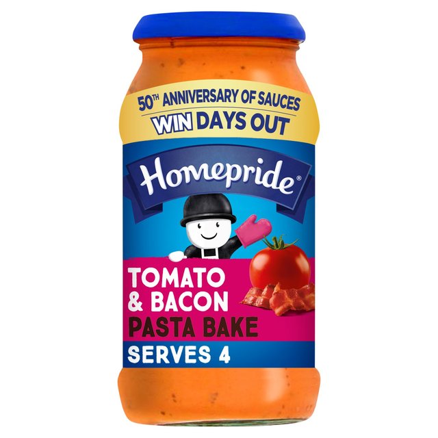 Homepride Creamy Tomato & Bacon Pasta Bake 485g